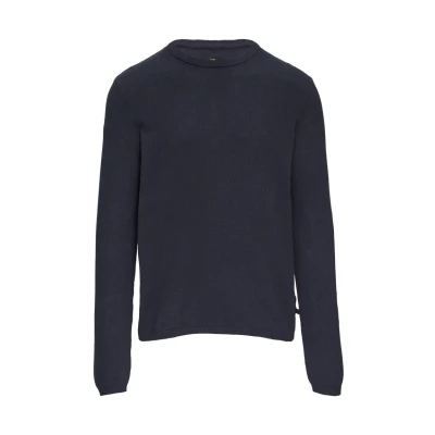 Abbildung von QS MIT Struktur Strickpullover, Herren, Größe: XL, Tiefblau