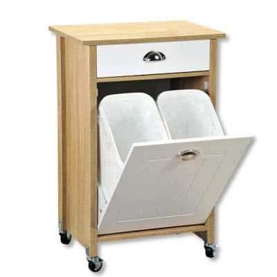 Abbildung von KESPER® Küchenwagen »Rollwagen inkl. Abfalleimer, oak, FSC«