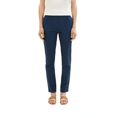 Abbildung von TOM Tailor SLIM Chino, Damen, Größe: 44x32, Midnight sail