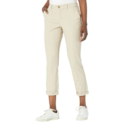 Abbildung von Tommy Hilfiger Damen HAMPTON CHINO PANT SOLID Unterhose, khaki, 40, Etiket 8