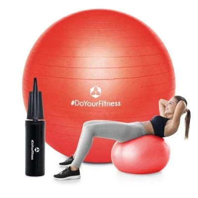 Abbildung von #DoYourFitness Gymnastikball inkl. Ballpumpe Fitness Sitzball in 55cm bis 85cm Anti Burst Trainingsball für Yoga, Pilates, Gym, Büro &amp; Schwangerschaft Fitnessball Balance Core Training