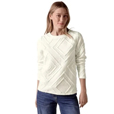 Abbildung von Cecil Langarmshirt, Damen, Größe: XL, Weiß