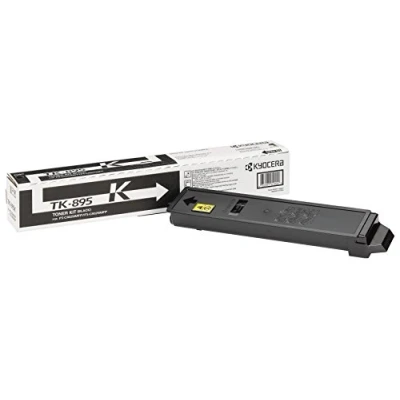 Abbildung von Kyocera TK 895K Toner Schwarz 1T02K00NL0. Drucker kompatibel für FS C8020MFP, C8025MFP, C8520MFP, C8525MFP. Original Tonerkartusche bis zu 12000 Seiten