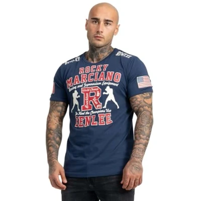 Abbildung von BENLEE Rocky Marciano Herren T Shirt Trägerhemd Gymnasium, Marineblau, L