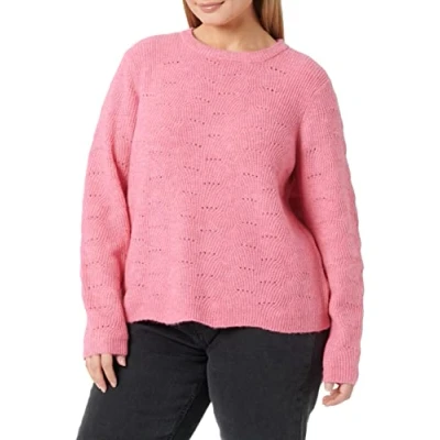 Abbildung von ONLY Onllolli NOOS Strickpullover, Damen, Größe: Large, Strawberry