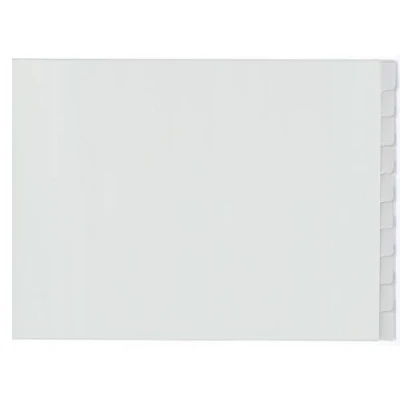 Abbildung von Kangaro Register A3 Fenster PP 120 micron 4r. 10tlg grau, 29.7x45.5x0.1