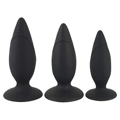 Abbildung von 3 teiliges Analplug Set mit Saugfuß