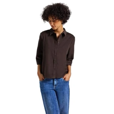 Abbildung von Street One Damen 3411986 Cord Hemdbluse, deep Roast Brown, 40