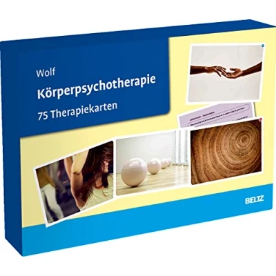 Abbildung von Körperpsychotherapie: 75 Therapiekarten mit 32 seitigem Booklet in hochwertiger Klappkassette, Kartenformat 16,5 x 24 cm (Beltz Therapiekarten)