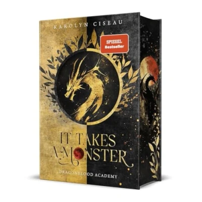 Abbildung von It Takes a Monster … Dragonblood Academy: Epische Drachen Romantasy mit Academy Setting und Enemies to Lovers Limitierte Auflage Farbschnitt