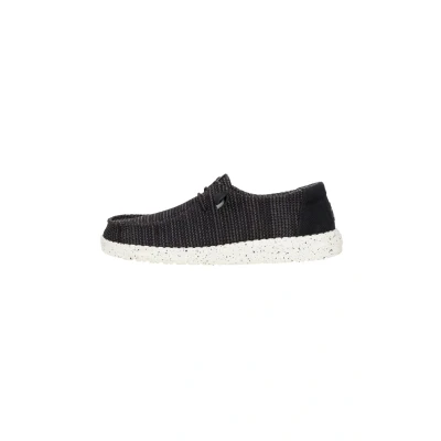 Abbildung von Heydude Wendy Stretch SOX Sportlicher Schnürer, Damen, Größe: 39, Black white Kunststoff/textil
