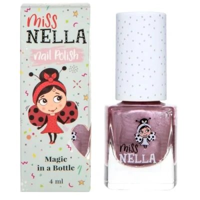 Abbildung von Miss Nella Diplodo kiss abziehbarer Nagellack speziell für Kinder, Chromrosa, Peel Off Formel, ungiftig, wasserbasiert und geruchsneutral