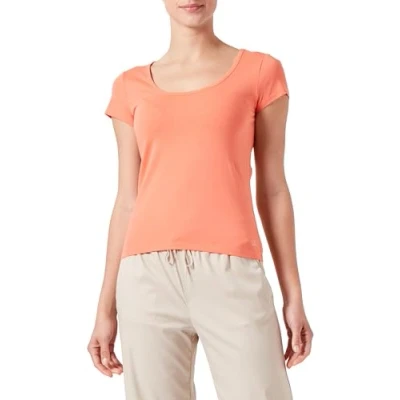 Abbildung von QS Damen 2144036 T Shirt, Orange, XX Large