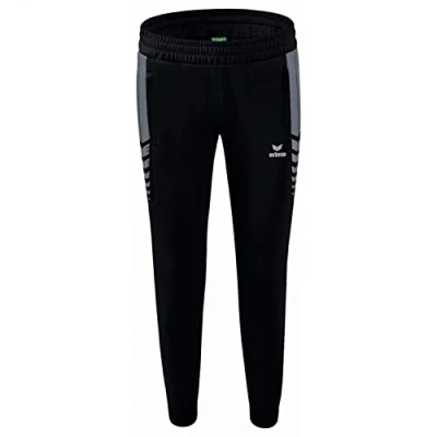 Abbildung von Erima Damen Six Wings Functional Trainingshose, Schwarz/Slate Grey, 38 EU