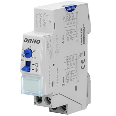 Abbildung von Orno OR CR 230 Treppenhausautomat 230v Max. Belastung : 2300W Montage:Din Schine