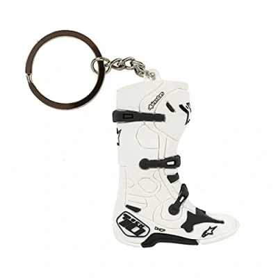 Abbildung von Alpinestars, New Tech 10 Boot, Schlüsselanhänger, Weiss, Os, Mann, Weiß