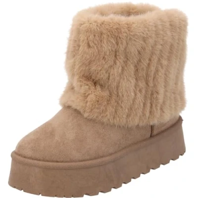 Abbildung von Palado Meumine Snowboot/Winterstiefel, Damen, Größe: 38, Beige Schuhe