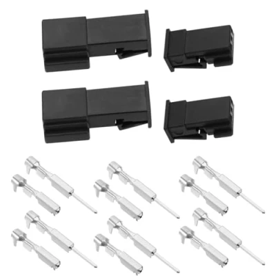 Abbildung von Create idea 2 Sets 3 poliger Autostecker, Stecker/Buchse für Autolautsprecher, Regensensor Komponente 6905977 8377064, Kompatibel mit BMW, Kunststoff, Metall