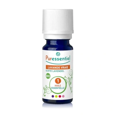 Abbildung von Puressentiel Ätherisches Öl Echter Lavendel Bio 10 ml BBDÄÖ 100% rein und natürlich
