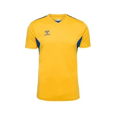 Abbildung von Hummel Lauthentic Sport Tshirt, Herren, Größe: XXL, Sports yellow true blue