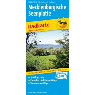 Abbildung von Mecklenburgische Seenplatte: Radkarte mit Ausflugszielen, Einkehr &amp; Freizeittipps, wetterfest, reissfest, abwischbar, GPS genau. 1:100000 (Radkarte / RK)