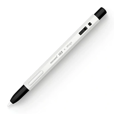Abbildung von elago x Monami Schutzhülle für Pencil 2. Generation, langlebiges Silikon, klassisches Design, kompatibel mit magnetischem Aufladen (weiß)
