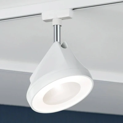 Abbildung von Paulmann Schienensystem Leuchten »URail Schienenspot Arena 800lm 14W 2700K 230V Schwarz matt, Chrom«, (1 tlg.), Einzelspot, dimmbar