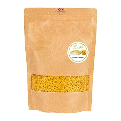 Abbildung von TooGet Reines Gelbes Bienenwachs, Natürliches Bienenwachs Pellets, Pastillen Premium Qualität, Kosmetische Qualität 400g