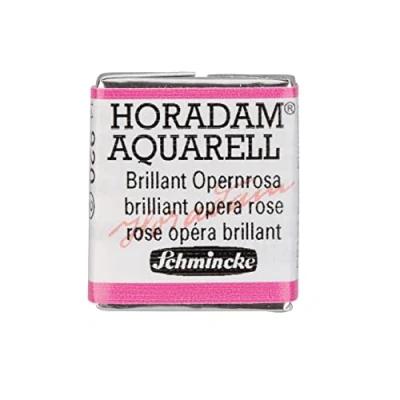 Abbildung von Schmincke HORADAM® AQUARELL feinste Künstler Aquarellfarben, 920 Brillant Opernrosa, 14 044, 1/2 Näpfchen
