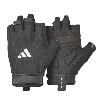 Abbildung von adidas Essential Trainingshandschuhe feuchtigkeitsabsorbierende Aeroready Technologie gepaart mit Einer äußerst komfortablen, strapazierfähigen Handinnenfläche aus Velourlederimitat