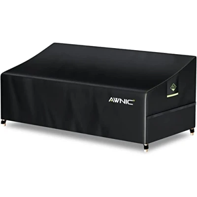 Abbildung von Awnic Sofa Überzug Couch Bezug Abdeckung für 3 Sitzer Wasserdicht Lounge Schutzhülle Gartensofa 420D Polyester 220x85x61/71cm