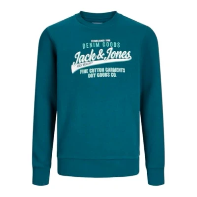 Abbildung von Jack &amp; Jones Junior Jjelogo CREW Sweatshirt für Kinder, Größe: 128, Navy blazer