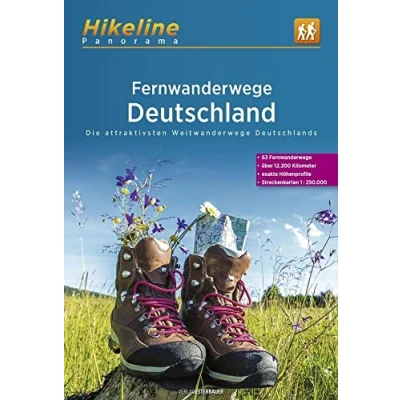 Abbildung von Fernwanderwege Deutschland: Die attraktivsten Weitwanderwege Deutschlands 63 Fernwanderwege, über 12.200 Kilometer, exakte Höhenprofile, Streckenkarten 1:250.000 (bikeline Panorama)