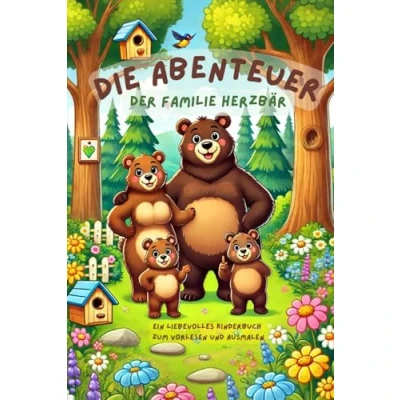 Abbildung von Die Abenteuer der Familie Herzbär: Ein liebevolles Ausmal und Vorlesebuch