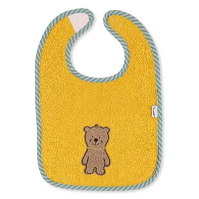 Abbildung von Sterntaler Unisex Baby Klettlätzchen Lätzchen, Bär Ben, Einheitsgröße