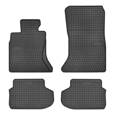 Abbildung von FROGUM 542780 Fußmattensatz Gummi vorne und hinten 4 schwarz Maßgefertigt BMW: 5 Saloon, Touring