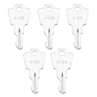 Abbildung von Create idea 5 Stück Metall Zündschlüssel Ersatz A126 Kompatibel mit APEM KAC ELEDIS Switch Startschlüssel