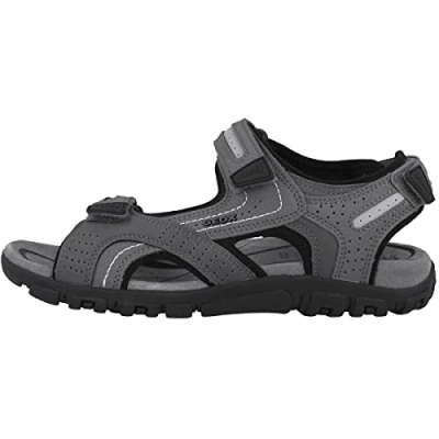 Abbildung von Geox Herren Uomo Sandal Strada D Sandalen, Stone Lt Grey, 39 EU