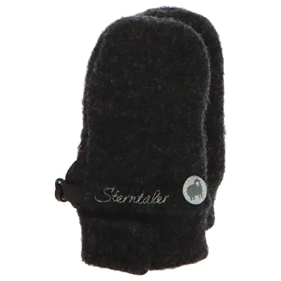 Abbildung von Sterntaler Baby Unisex Kinder Fäustel Handschuh Fäustlinge Winter, Handschuhe aus weicher Merino Wolle anthrazit meliert