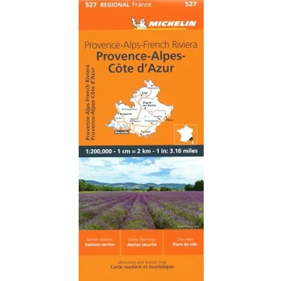 Abbildung von Michelin Regional France Provence alps french Riviera Map (Michelin Maps, 527)
