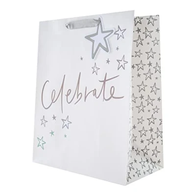 Abbildung von Hallmark Große Geschenktüte für verschiedene Anlässe holografisches Folientext Design