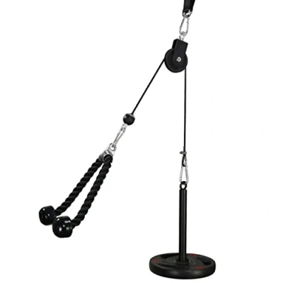 Abbildung von LFJ Latzug Fitness, Kabelzug Pulley Fitness Unterarmtrainer Arm Krafttraining Trizeps Gewicht Fitnessgerät Trainer Home Gym DIY Riemenscheibensystem