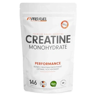 Abbildung von Creatin Monohydrat Pulver 500g Kreatin in mikronisierter Qualität mit optimal hochdosiert reines , ohne Zusätze, 100% vegan für 146 Anwendungen