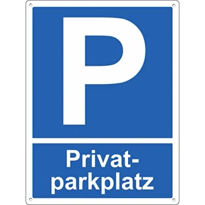 Abbildung von schild Privat Parkplatz Aluminiumverbundplatte 3mm stark (Cm 20x30)
