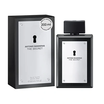 Abbildung von Banderas Perfumes The Secret Eau de Toilette Spray für Herren, Fruchtiger Lederduft 200 ml