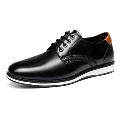 Abbildung von Bruno Marc Herren Anzugschuhe Schnürhalbschuhe Klassischer Business Derby Oxford Hochzeit Schuhe Schnürschuh Lederschuhe,Size 43,Schwarz,SBOX2225M E
