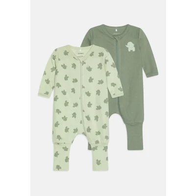 Abbildung von Name it Nbmnightsuit ZIP Elephant 2 PACK Pyjama für Kinder, Größe: 50, Sea foam
