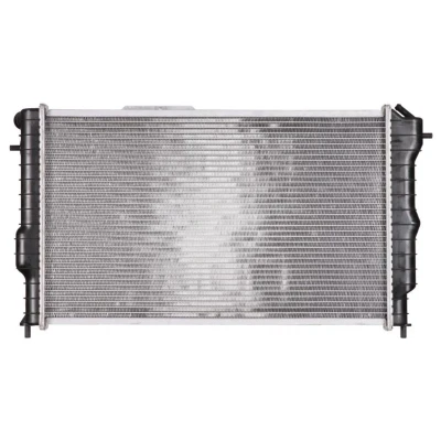 Abbildung von NRF 58972 Kühler, Motorkühlung Aluminium 617 365 34 mit Anbauteilen Kühlrippen gelötet OPEL: Vectra A Saloon, Calibra