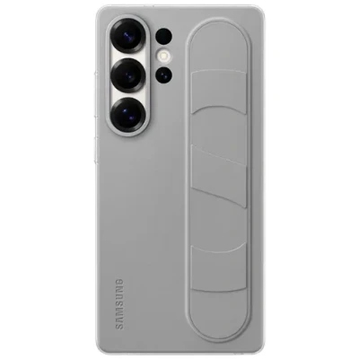 Abbildung von Samsung Galaxy S25 Ultra Hülle Silikon Original Hard Case/Backcover Handyhülle Grau Shockproof/Stoßfest