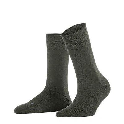 Abbildung von FALKE Damen Socken Sensitive New York W SO Lyocell mit Komfortbund 1 Paar, Grün (Military 7826) neu umweltfreundlich, 39 42